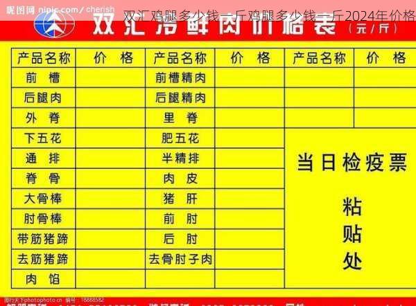 双汇鸡腿多少钱一斤鸡腿多少钱一斤2024年价格第1张-蔬菜基地绿色种植产业带