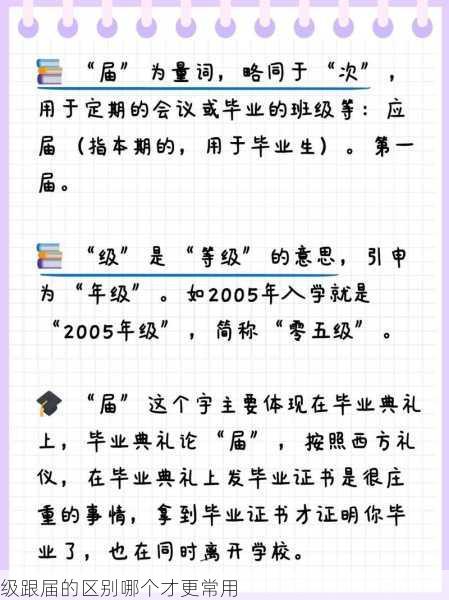 级跟届的区别哪个才更常用第2张-蔬菜基地绿色种植产业带